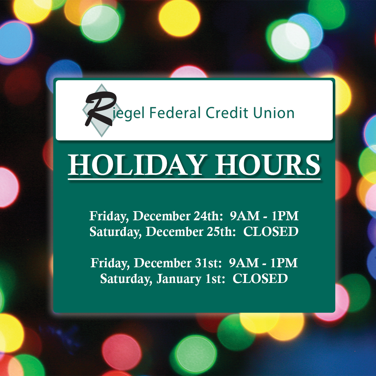 Riegel Federal Credit Union About News